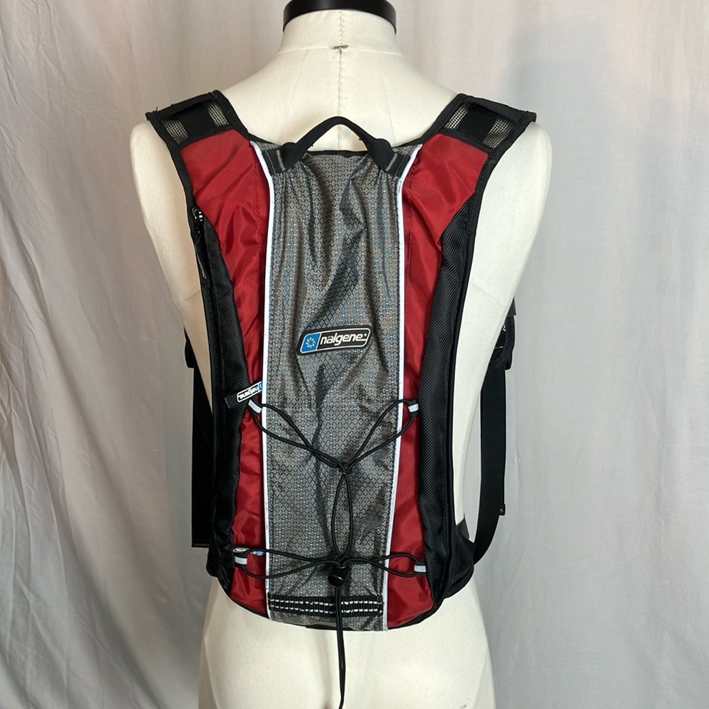 Nalgene red and black day use hiking bag